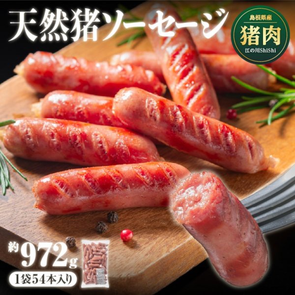 画像1: 天然猪ウインナー54個入り (1)